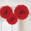 eBay – Fluffy tissue ball decorations, red (BS product ID 74739b)