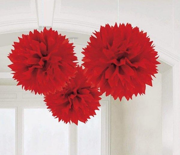 eBay – Fluffy tissue ball decorations, red (BS product ID 74739b)