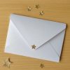 Photo – envelope with glitter star (300 pixels, 72 dpi)