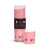 Paper Eskimo Baking Cups Pink with Red Heart