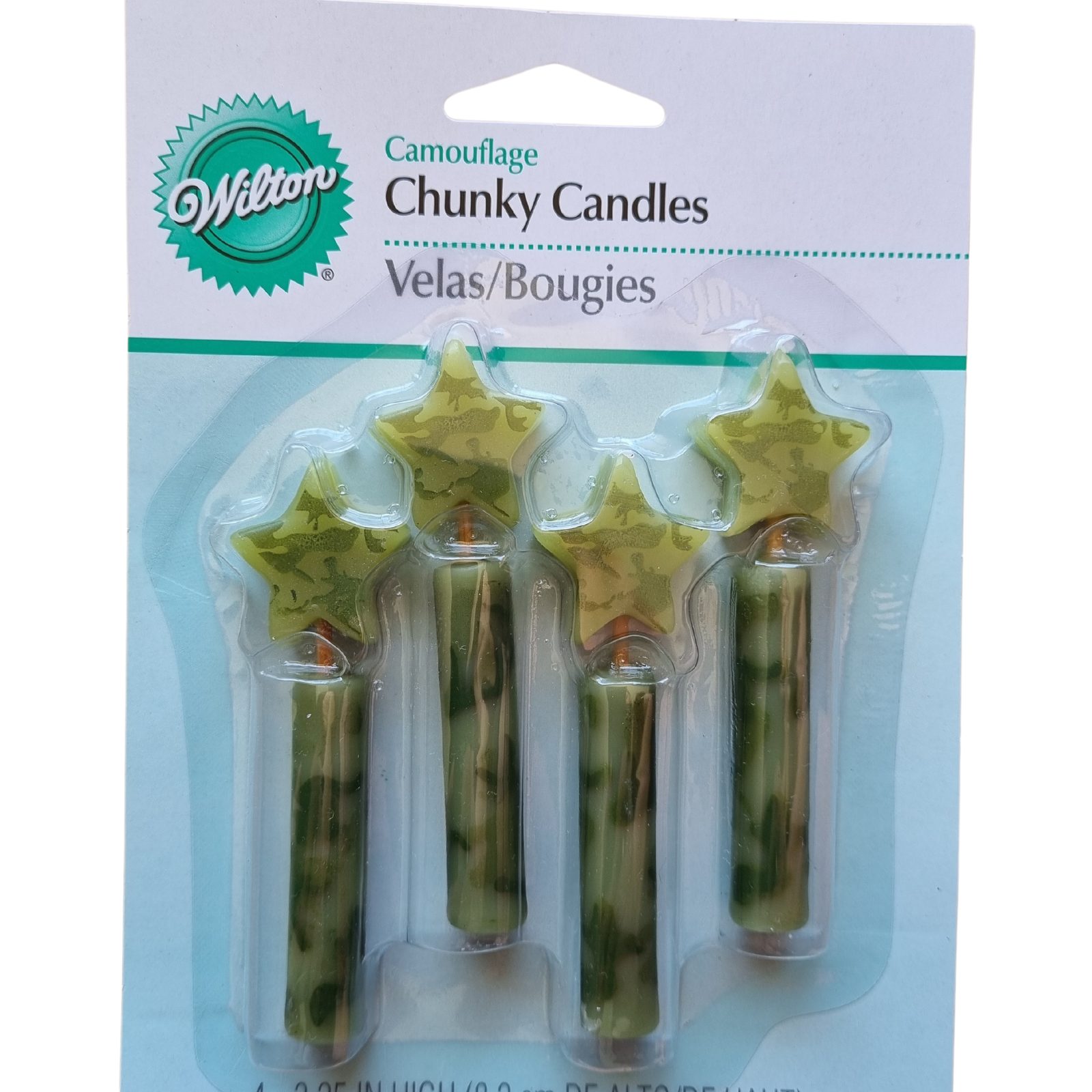 Canva – Camouflage candle packet front